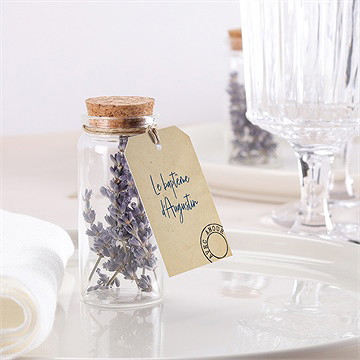 Mignonette baptême télégramme baptême étiquette - Mise en situation