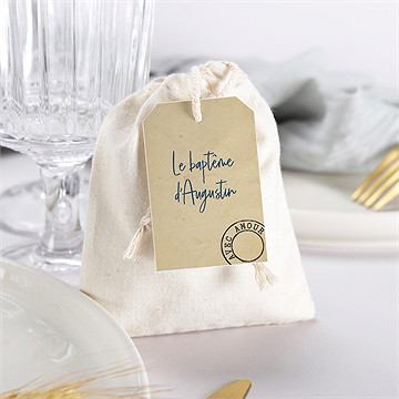 Pochon baptême télégramme baptême