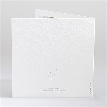 Faire-part naissance bébé jumeaux - Dos du faire-part