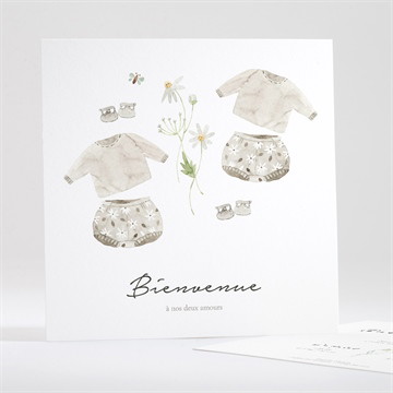 Carte recto-verso - carré