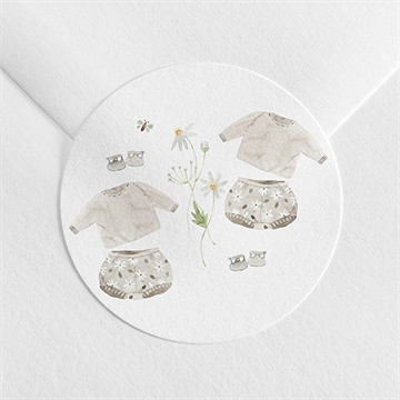 Sticker naissance bébé jumeaux