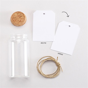 Mignonette communion communion vierge étiquette - Vue d'ensemble