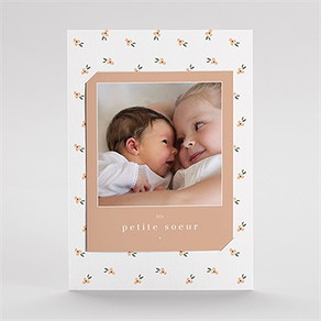Faire-part naissance ma petite soeur