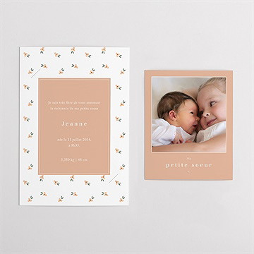 Faire-part naissance ma petite soeur - Vue d'ensemble