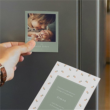 Faire-part naissance mon petit frère - Mise en situation