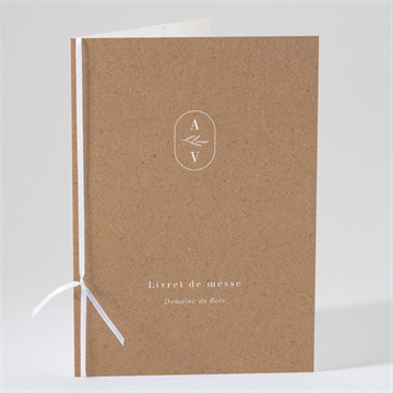 Livret de messe mariage capsule champetre