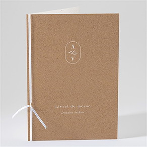 Livret de messe mariage capsule champetre