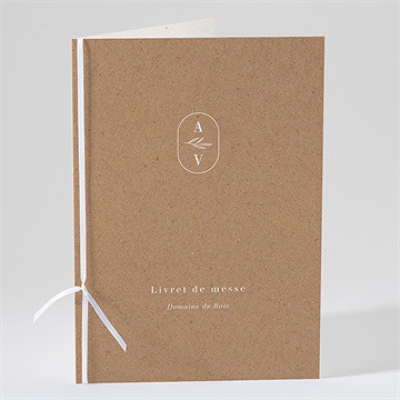 Livret de messe mariage capsule champetre