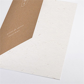 Livret de messe mariage capsule champetre - Détail du livret