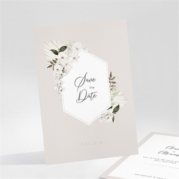 Save the Date mariage orchidées