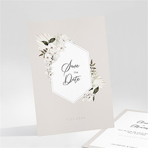 Save the Date mariage orchidées