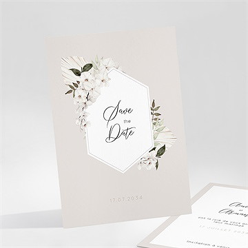 Save the Date mariage orchidées