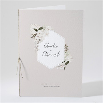 Livret de messe mariage orchidées