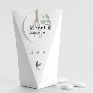 Boîte de dragées mariage encapsulés étui