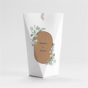 Boîte de dragées mariage encapsulés étui - Dos de la boîte