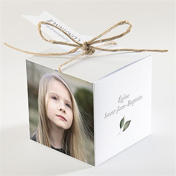 Boîte de dragées profession de foi affirmation - Dos de la boîte