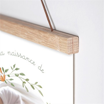 Affiche naissance famille renard - Détail de l'affiche