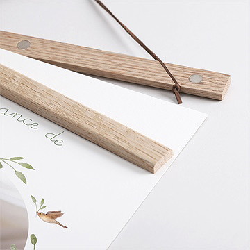 Affiche naissance famille renard - Détail de l'affiche