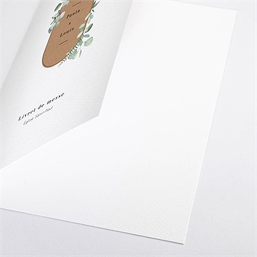 Livret de messe mariage encapsulés - Détail du livret