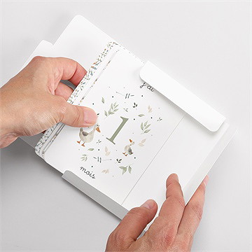 Carte étape bébé ferme - Vue boîte ouverte
