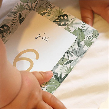 Carte étape bébé jungle - Mise en situation