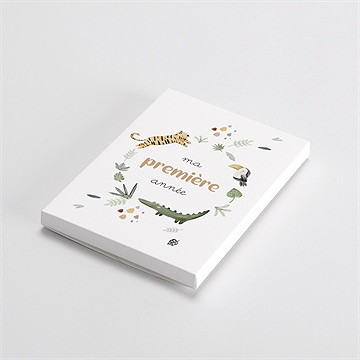 Carte étape bébé jungle - Vue de la boîte