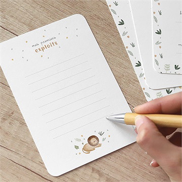 Carte étape bébé jungle - Verso