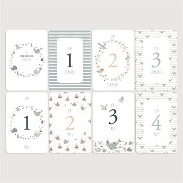 Carte étape bébé marin