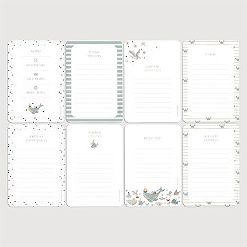 Carte étape bébé marin - Vue d'ensemble verso