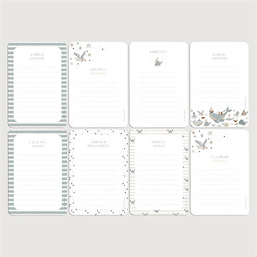 Carte étape bébé marin - Vue d'ensemble verso