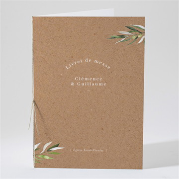 Livret de messe mariage provençal étui