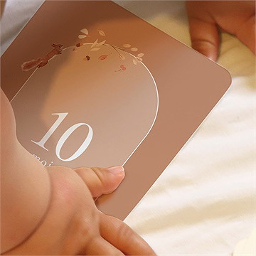 Carte étape bébé animaux forêt - Mise en situation