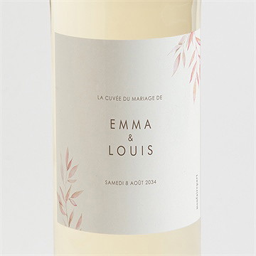 Etiquette de bouteille mariage notre lien