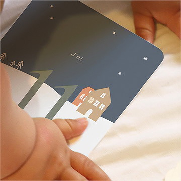 Carte étape bébé animaux hiver - Vue d'ensemble