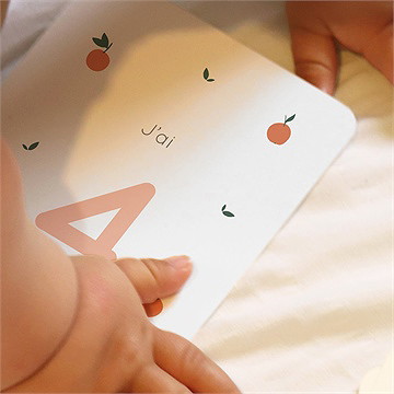 Carte étape bébé fruits - Mise en situation