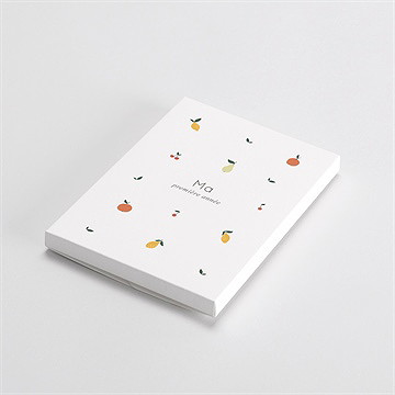 Carte étape bébé fruits - Vue de la boîte