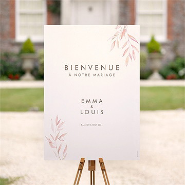 Panneau bienvenue notre lien - Mise en situation