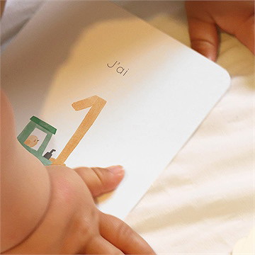 Carte étape bébé à la ferme - Mise en situation