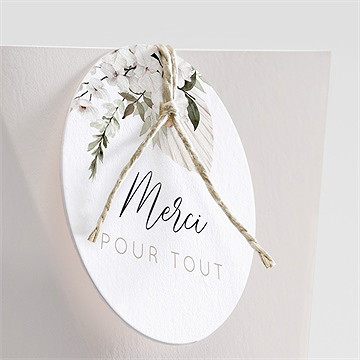 Boîte de dragées mariage orchidées étui - Détail de la boîte