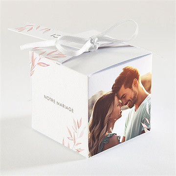 Boîte de dragées mariage notre lien - Dos de la boîte