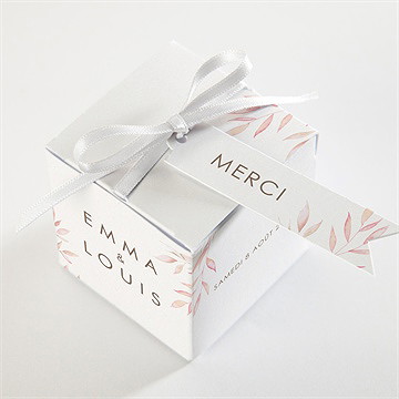 Boîte de dragées mariage notre lien - Dessus de la boîte