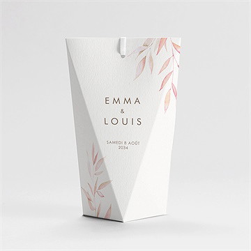 Boîte de dragées mariage notre lien étui - Dos de la boîte