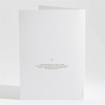 Livret de messe mariage notre lien - Dos du livret