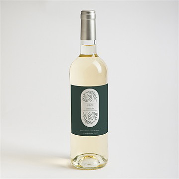 Etiquette de bouteille mariage toi c'est moi - Mise en situation