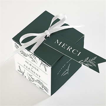 Boîte de dragées mariage toi c'est moi - Dessus de la boîte