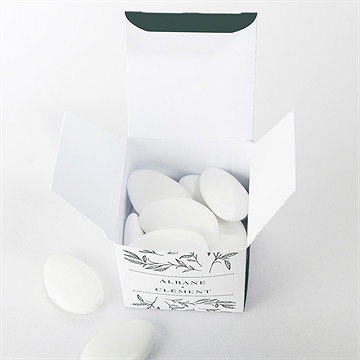 Boîte de dragées mariage toi c'est moi - Intérieur de la boîte