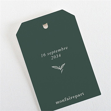 Etiquette mariage toi c'est moi - Dos de l'étiquette