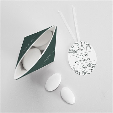 Boîte de dragées mariage toi c'est moi étui - Intérieur de la boîte