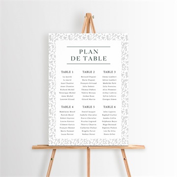 Plan de table mariage toi c'est moi