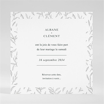 Save the Date mariage toi c'est moi - Dos de la carte